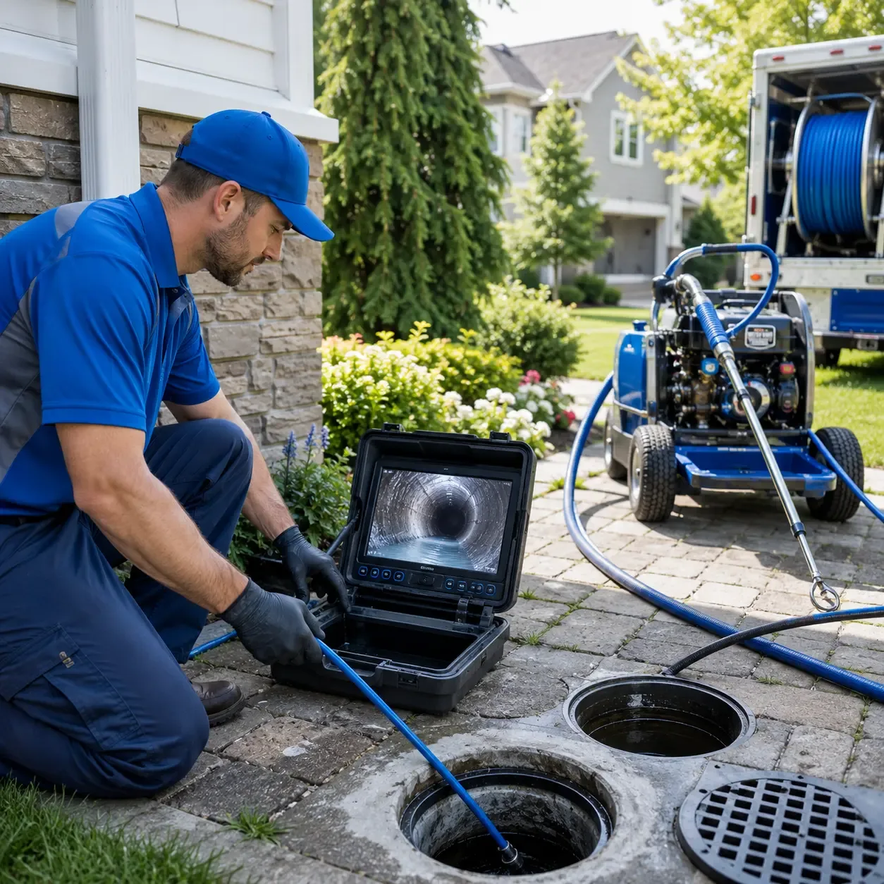 Outdoor drain cleaning professionals serving Naugatuck, CT