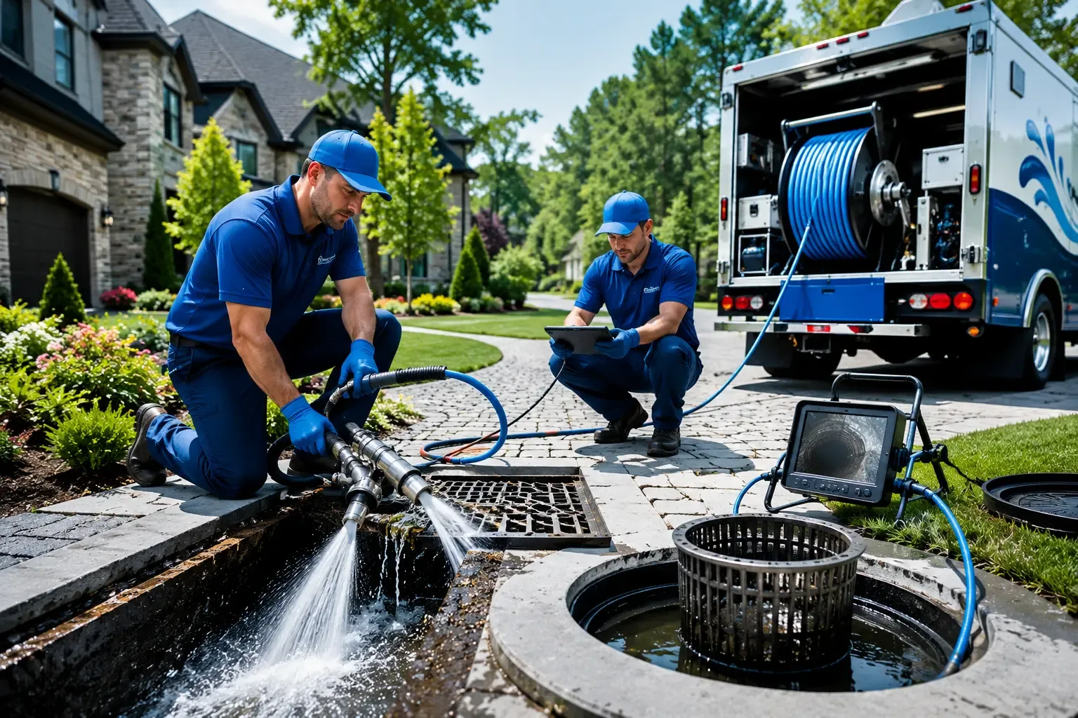 Local outdoor drain cleaning professionals in Naugatuck, CT